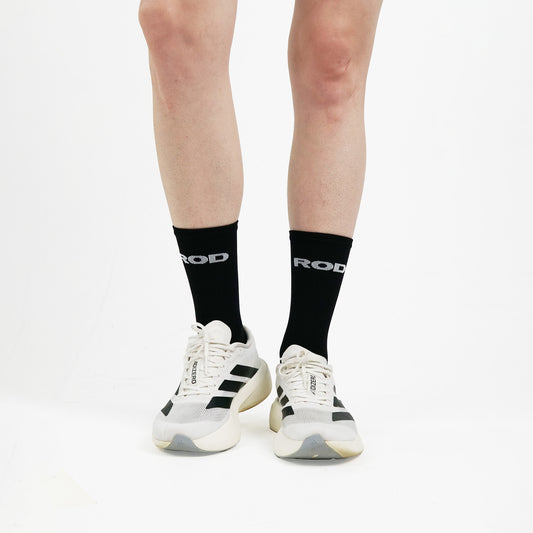 High Socks Black White Unisex | Have a Good Run | Kaos Kaki Panjang Unisex