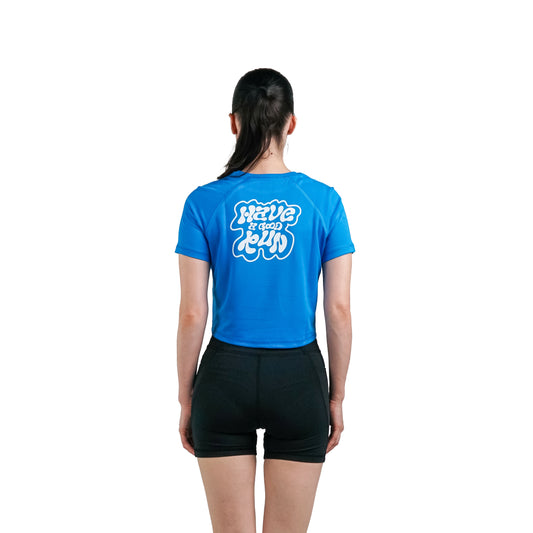 Run T-Shirt Crop Top Women | Have a Good Run | Baju Olahraga Wanita