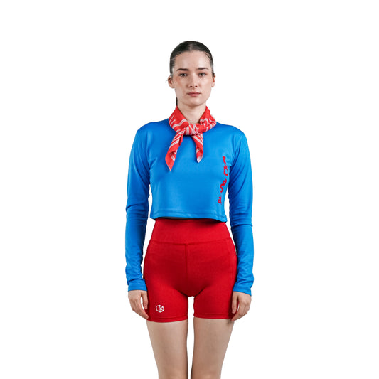 Run Long Sleeve Crop Top Women | More Than Miles | Baju Olahraga Wanita